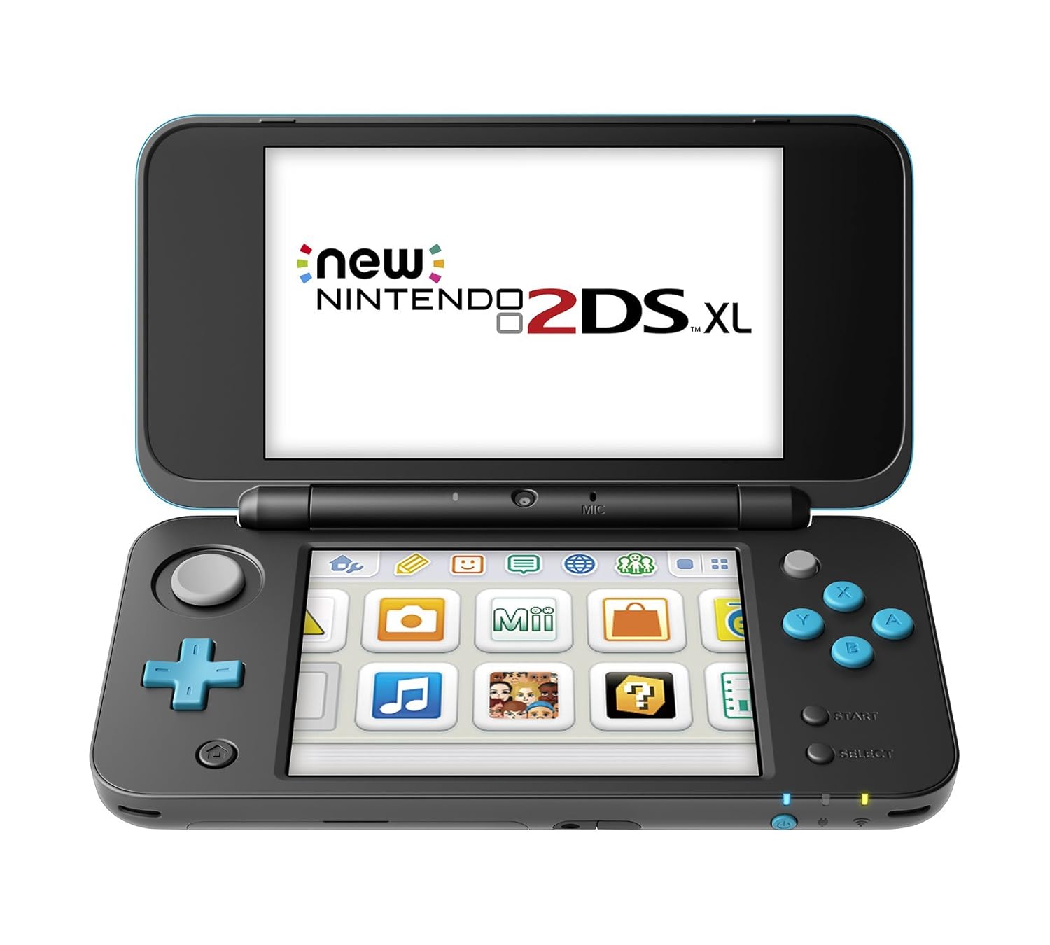 Nintendo 2DS XL Black + Turquoise with Mario Kart 7 Pre-installed (Renewed) K48624
