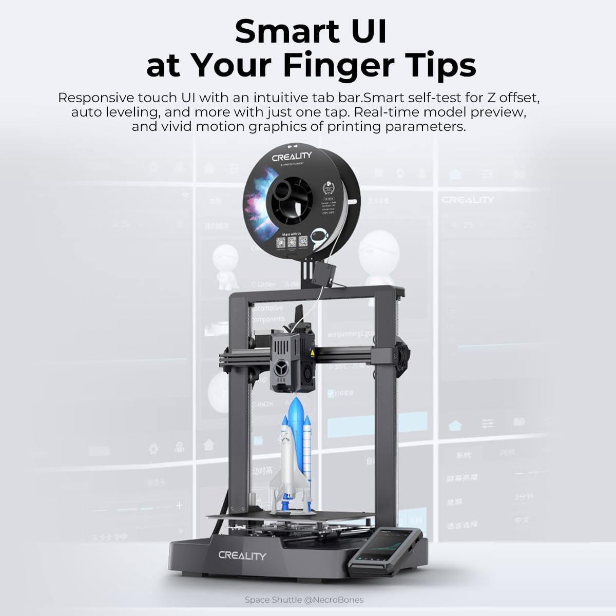 Creality Ender 3 V3 KE 3D Printer, 500mm/s Max Speed, CR Touch Auto Leveling U5138