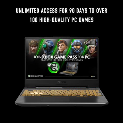 ASUS TUF Gaming F15 Laptop, 15.6" 144Hz FHD, RTX 2050, 512GB SSD T523
