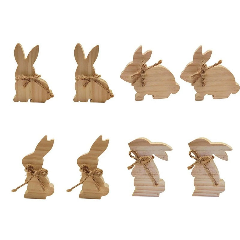 Easter Rabbit Wooden Ornaments 2PCS L247463