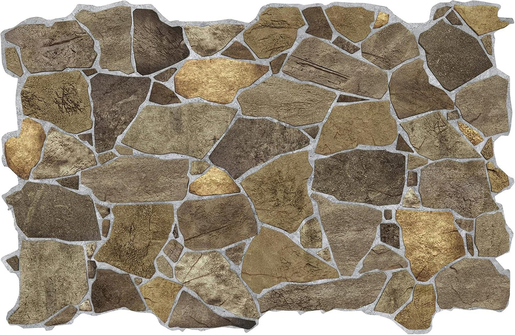 Dundee Deco Brown Faux Stone 3D PVC Wall Panel K271