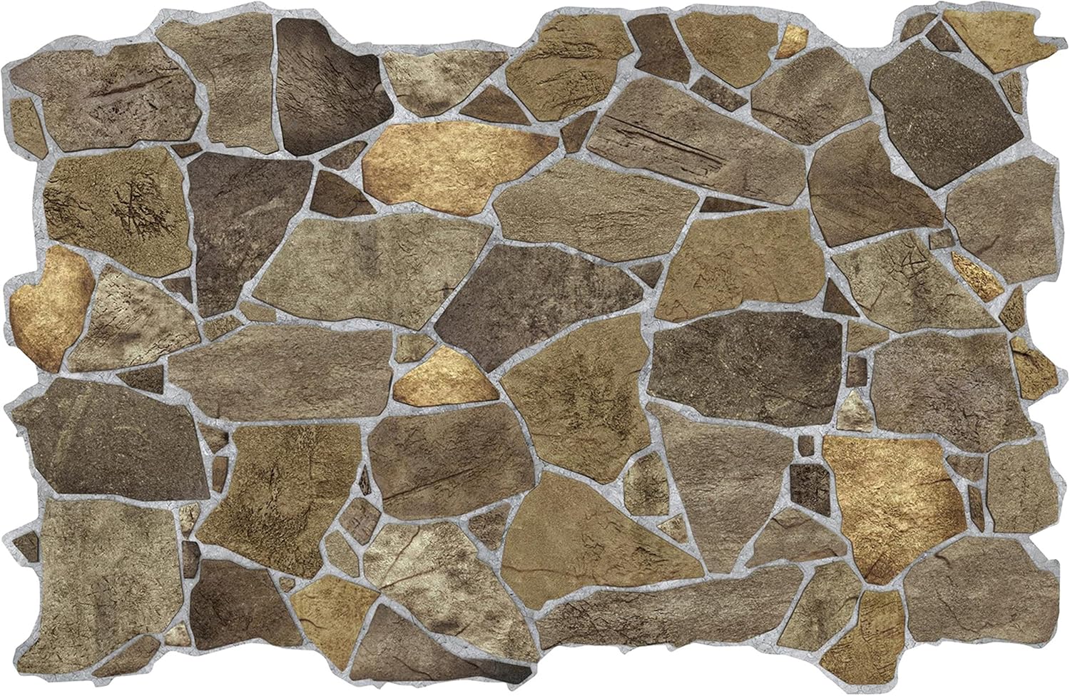 Dundee Deco Brown Faux Stone 3D PVC Wall Panel K271