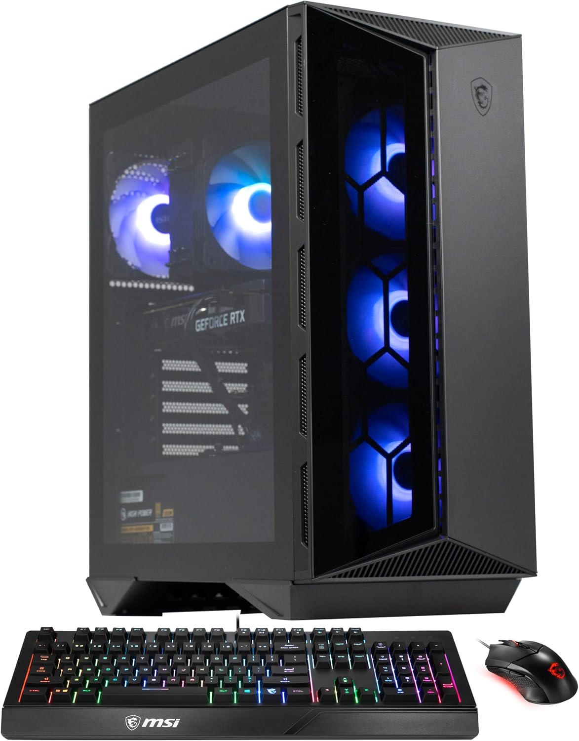 MSI Aegis Z Gaming Desktop: AMD Ryzen R7-7700, Geforce RTX 4070 Super, 16GB DDR5, 1TB m.2 NVMe SSD, 80+ Gold PSU, WiFi, Keyboard & Mouse, DIY Friendly, Windows 11 Home: 7NUE-676US