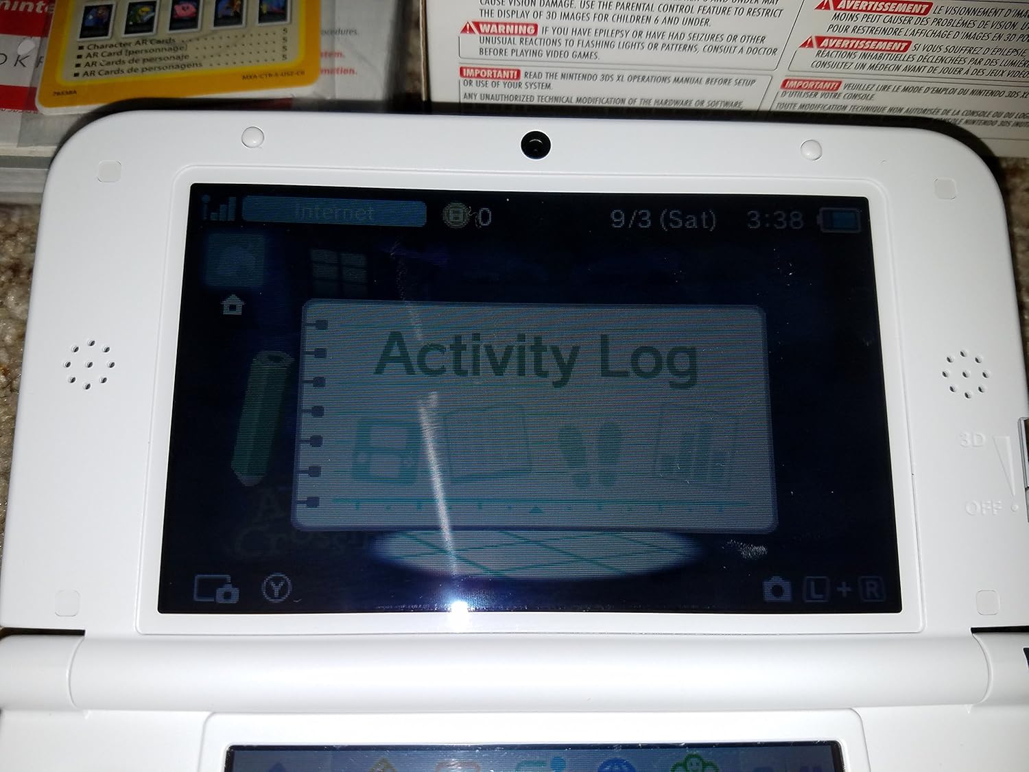 Nintendo 3DS XL Handheld Console with Animal Crossing Pre-Installed H93967