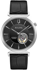 Bulova Men's Classic Regatta Slim Automatic Leather Strap Watch
