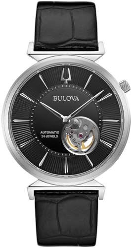 Bulova Men's Classic Regatta Slim Automatic Leather Strap Watch
