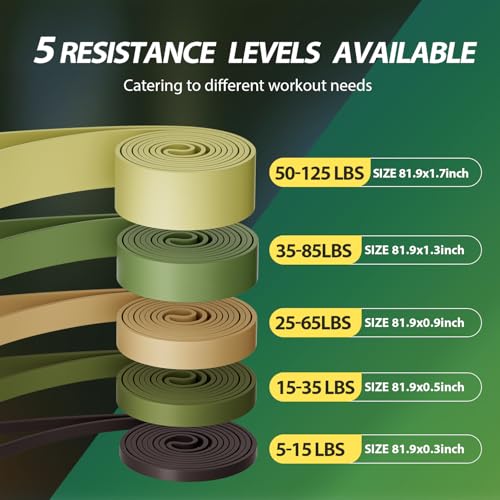 LEEKEY Resistance Bands with Handles and Door Anchor for Home Workouts O73971