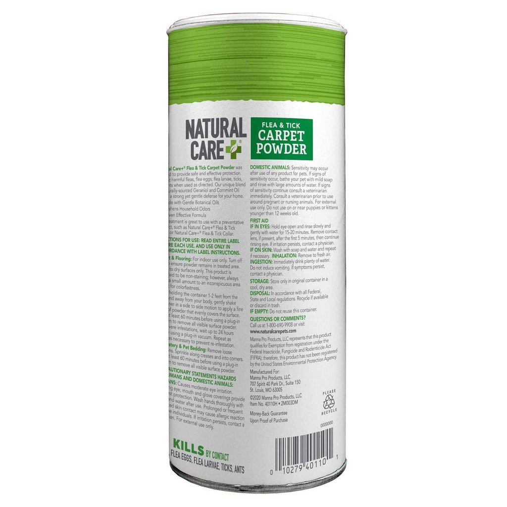 Natural Care Flea and Tick Carpet Powder for Rugs, Carpet, and Pet Bedding K626619