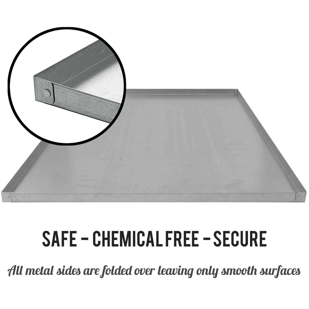 KOPEKS Galvanized Metal Tray for Dog Crates and Pet Kennels L4344