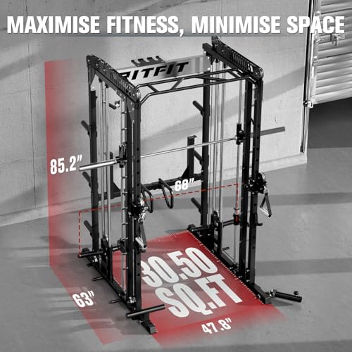 RitFit M1 & M1 Pro Smith Machine with Cable Crossover System for Home Gym Y659852