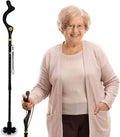 Campbell Posture Cane for Men & Women - Walking Canes for Seniors, Folding Cane, Walking Stick Made w/Heavy-Duty Aluminum, Ergonomic Campbell Handle, Rubber Traction Tip, Elderly Assistance Products