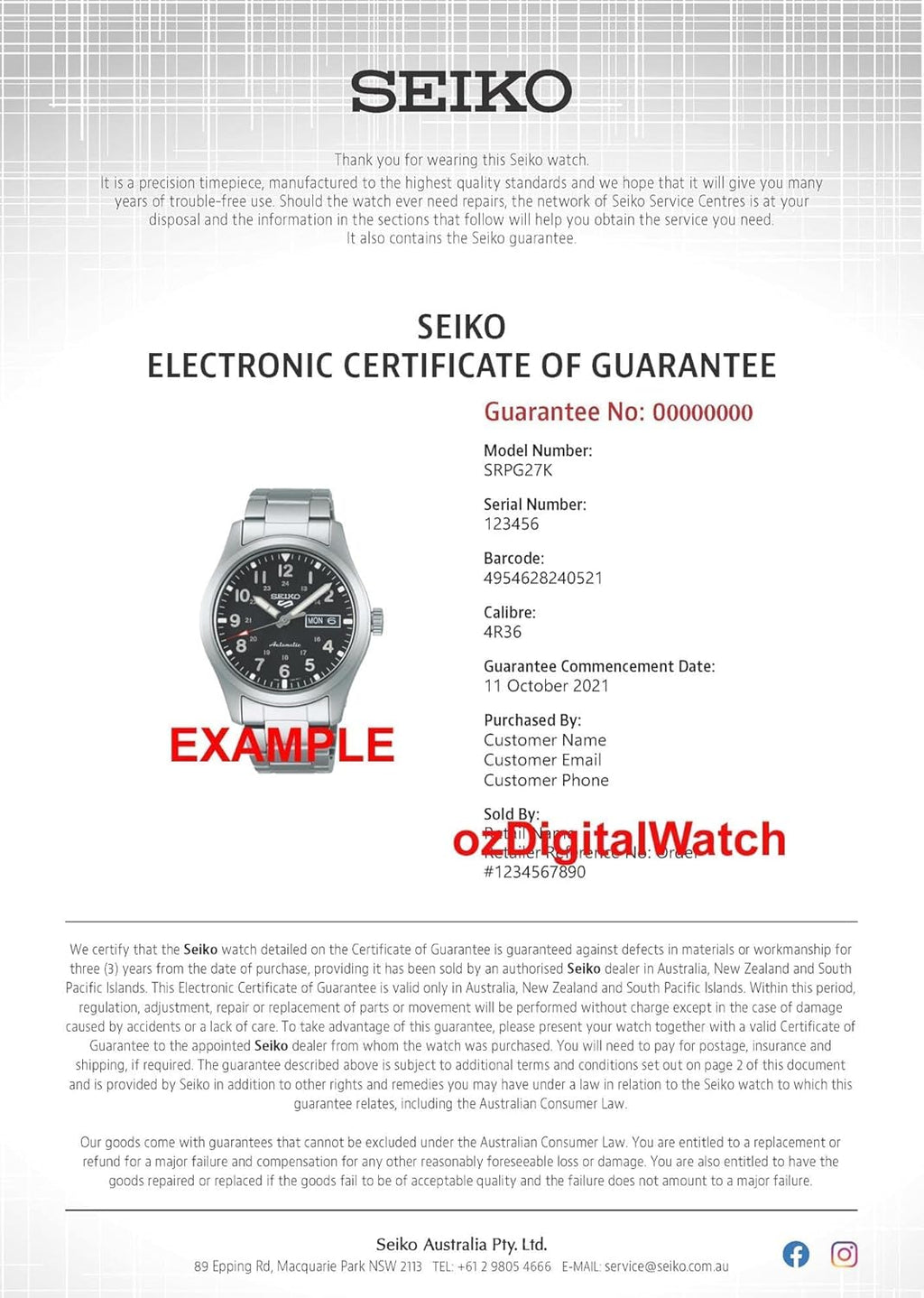Seiko Men's 5 Sports Automatic Watch X4788