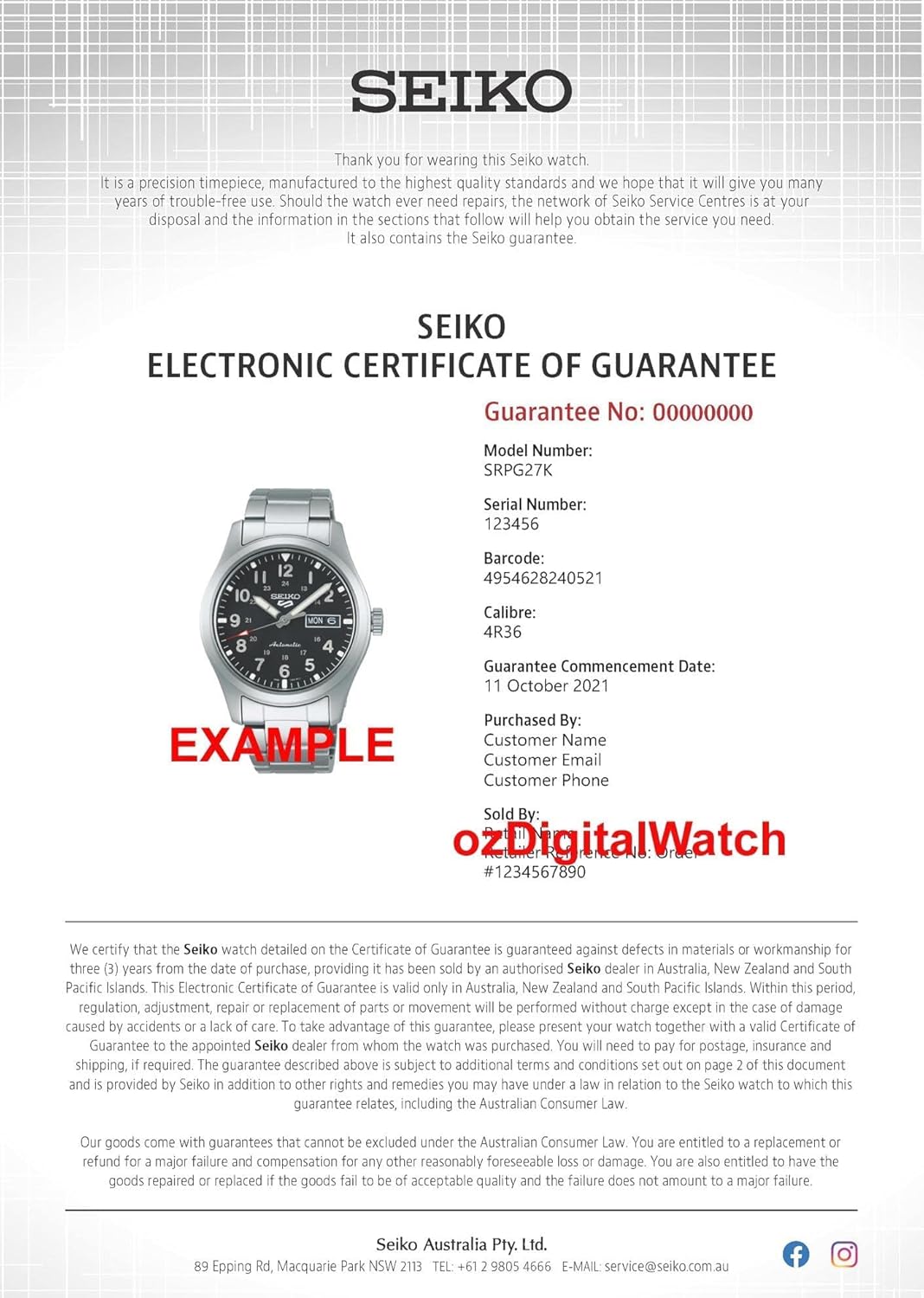 Seiko Men's 5 Sports Automatic Watch X4788