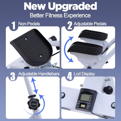 Adjustable Height Stair Stepper Climber with Ergonomic Handlebars T2019