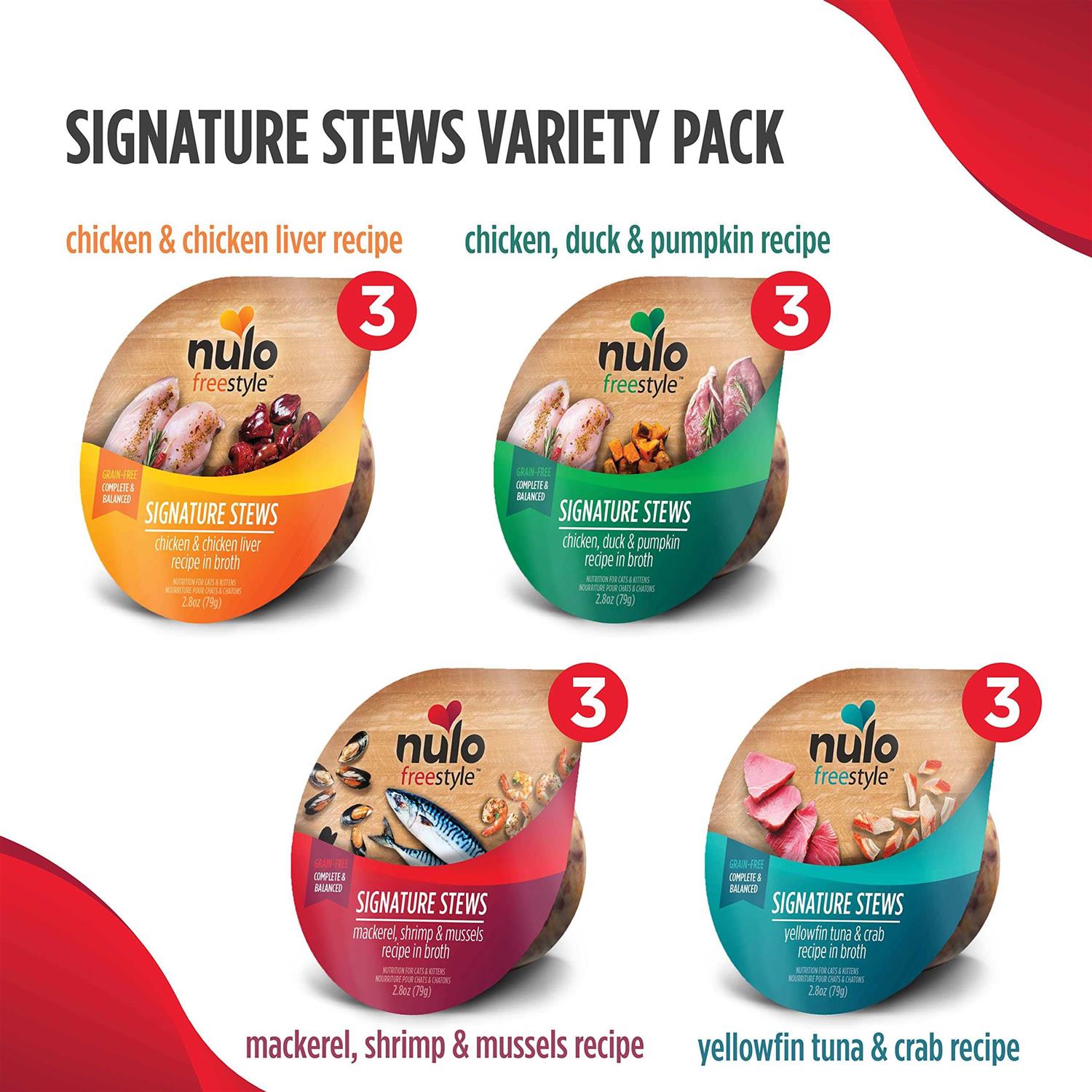 Nulo Freestyle Signature Stews Chicken & Chicken Liver Wet Cat Food V556372