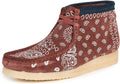 Clarks Men's Wallabee Boots, Brick Paisley, Brown, Print, 11 Medium US