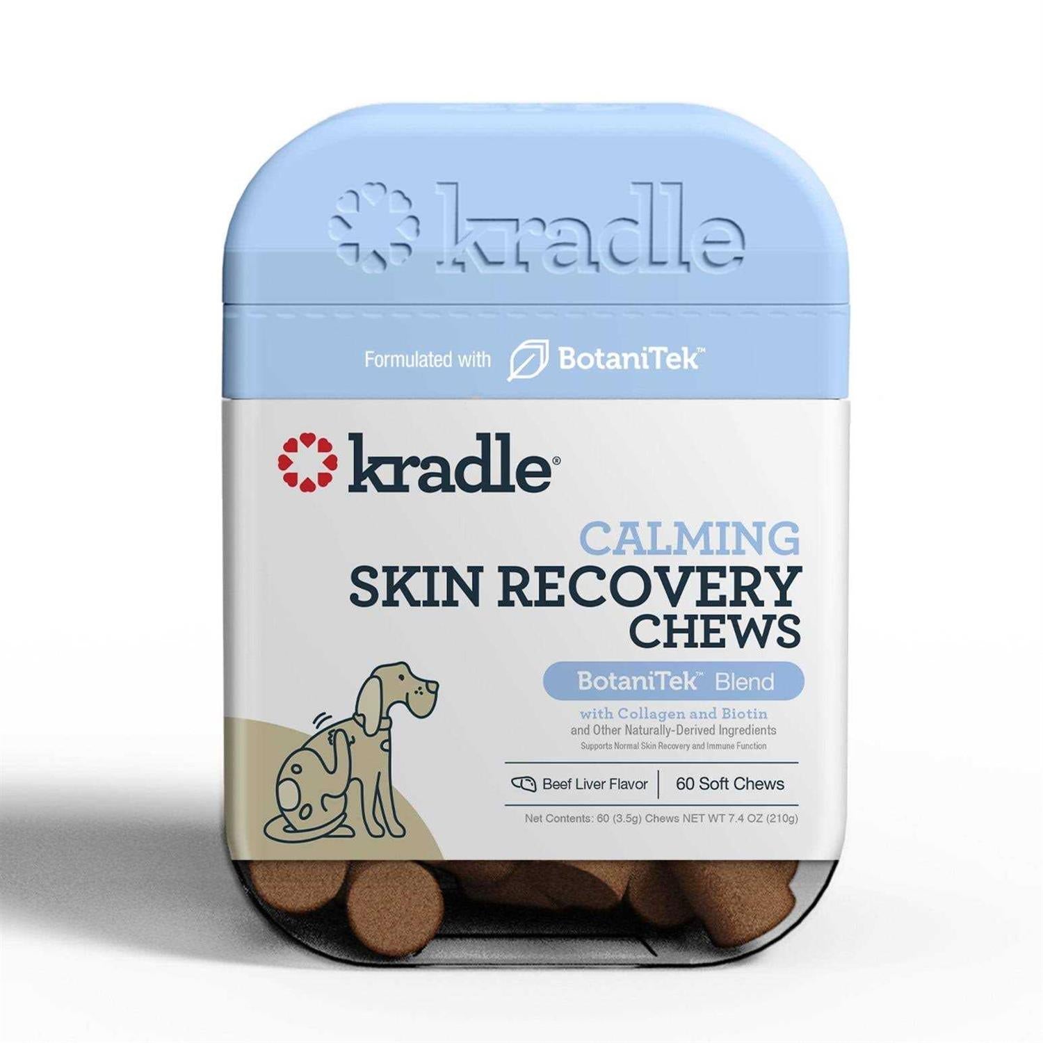 Kradle Calming Skin Recovery Soft Chews Dog Skin &amp; Coat Support - Pet Supplies online store