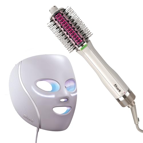 Shark CryoGlow LED Face Mask with Red & Blue Light Therapy, FW312 W545