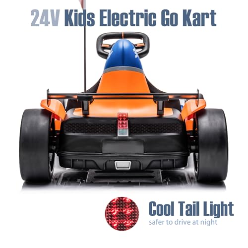 24V Electric Go Kart for Kids, Licensed McLaren Drift Racing Kart Y4956