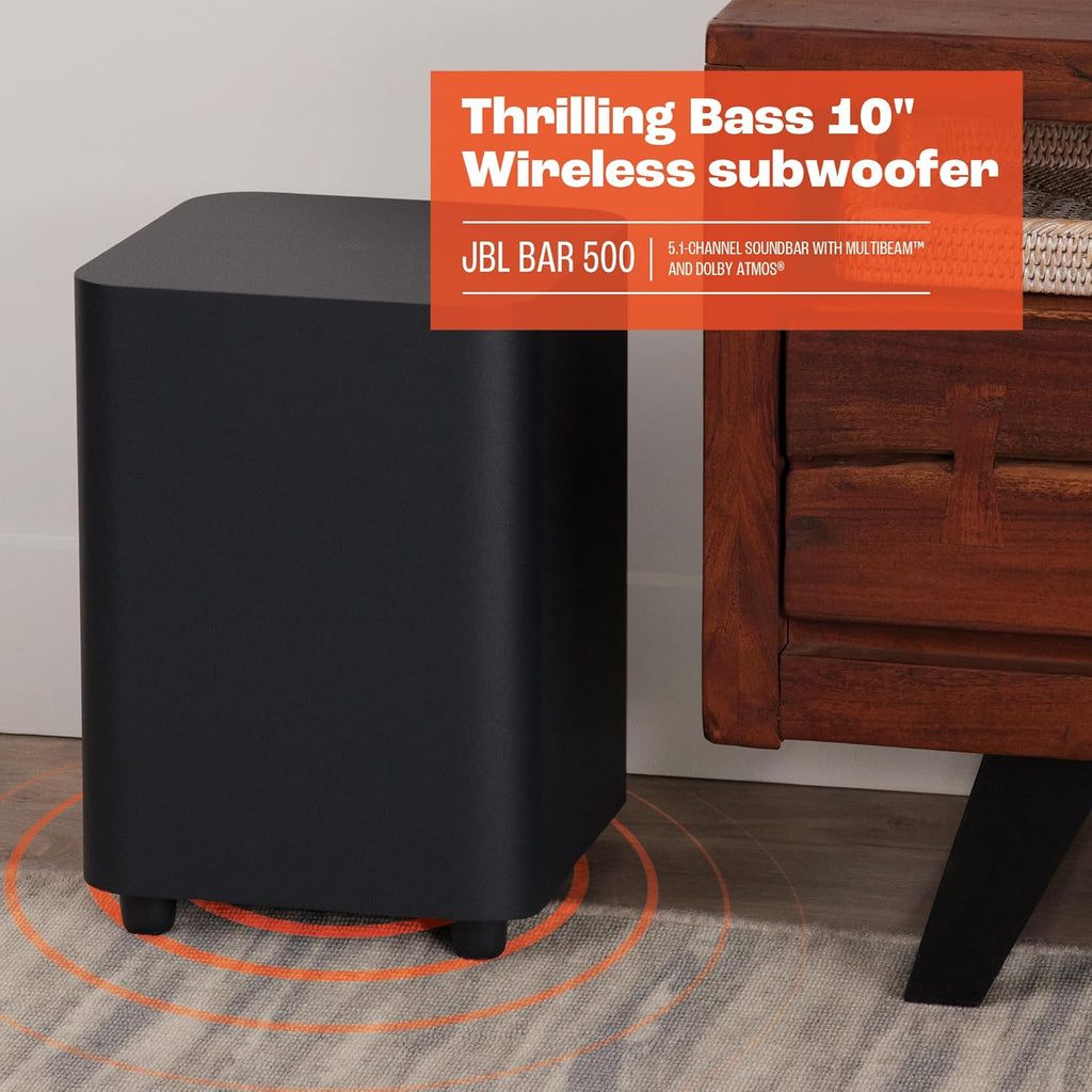JBL Bar 500 5.1-Channel Soundbar with Dolby Atmos, Black B1949