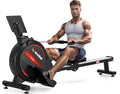 Rowing Machine,Wenoker Magnetic Rower Machine for Home,350 LB Weight Capacity, Smooth Whisper Quiet with LCD Monitor Tablet Holder & Comfortable Seat Cushion, Compact and Saves Space