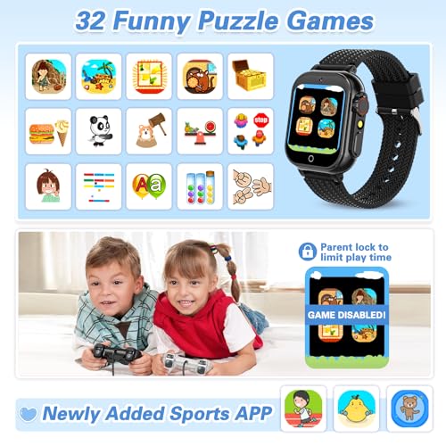 Kids Smart Watch for Girls Age 5-12, HD Touch Screen with Puzzle Games and Camera R273421