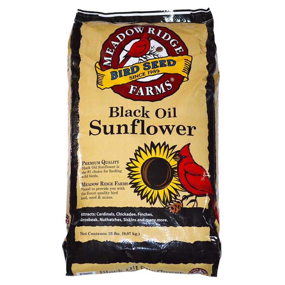 Meadow Ridge Farms 20-Lb. Black Oil Sunflower Bird Seeds - Pet Supplies online store