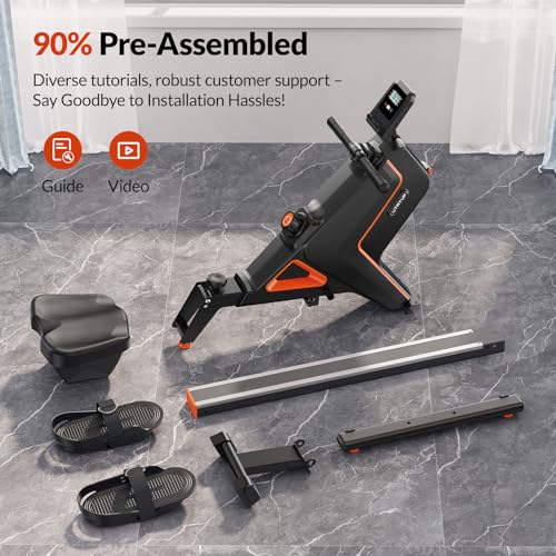 Magnetic Rowing Machine for Home, 16 Levels Resistance, 350 LB Capacity Q832