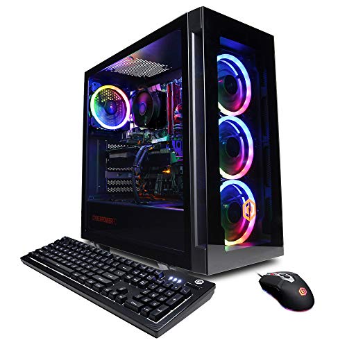 CYBERRPOWERPC Gamer Xtreme VR Gaming PC, Intel Core i5-11600KF 3.9GHz, GeForce RTX 3060 12GB, 16GB DDR4, 500GB PCI-E NVMe SSD, 1TB HDD, WiFi Ready & Win 11 Home (GXiVR8480A11), Black