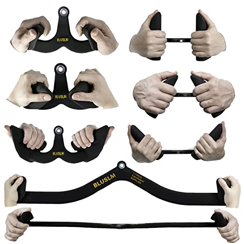 LAT Pull Down Bar for Cable Machine, Tricep Strength Training Handle M7875