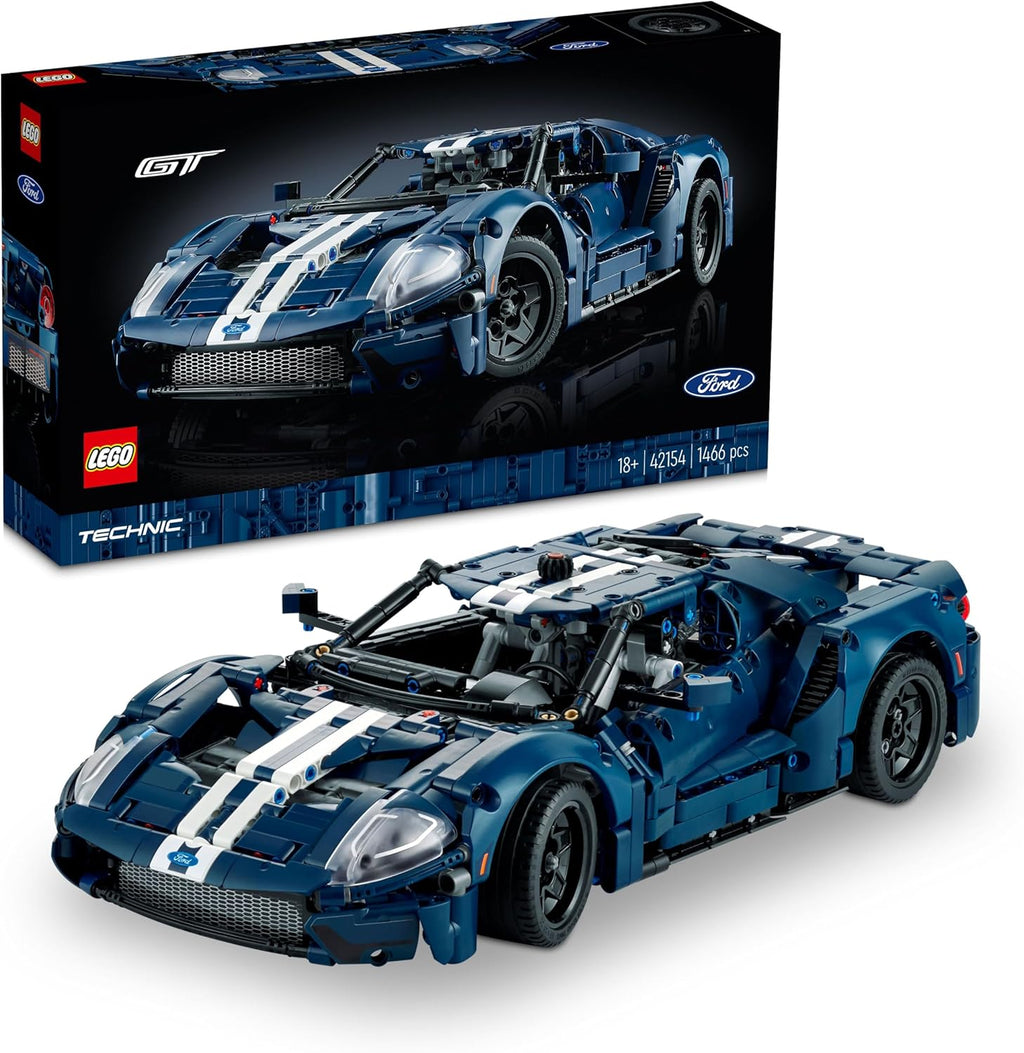 LEGO Technique 2022 Ford GT 42154 Toy Blocks, Present, Racing Car, Vehicle, Glue, Boys, Adults