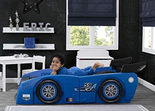 Delta Children Grand Prix Race Car Toddler and Twin Bed, Black S6608