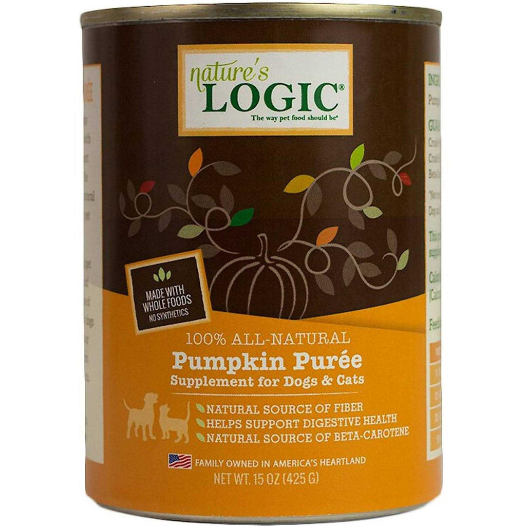 Nature's Logic Pumpkin Puree Dog &amp; Cat Food Supplement - Pet Supplies online store