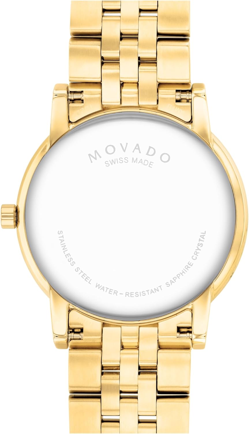 Movado Museum Classic Men's Watch - Swiss Quartz, Stainless Steel Bracelet, 40mm M21672
