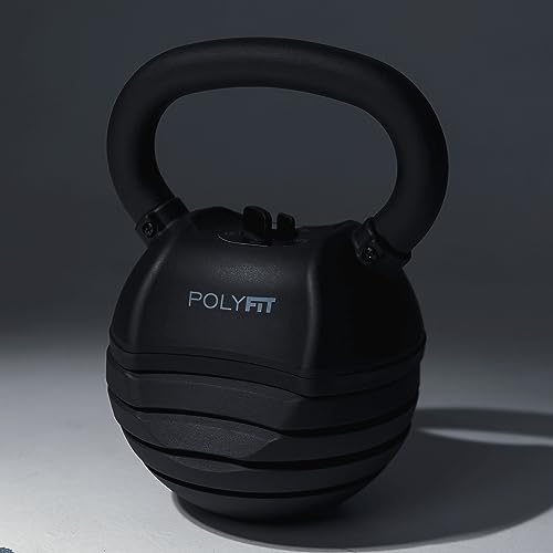 Polyfit Adjustable Kettlebell Set 30/40/50 lbs for Home Gym Q740604