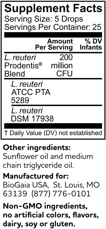 BioGaia Prodentis Drops Dental Probiotics for Teeth & Gums, 25 Day Supply Q24950