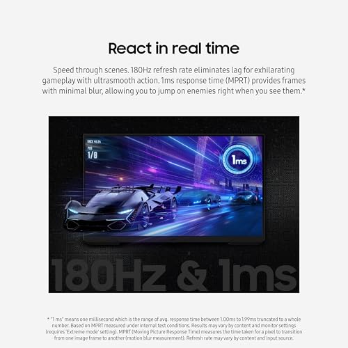Samsung 27-Inch Odyssey G3 (G30D) FHD Gaming Monitor, 180Hz, 1ms U7359