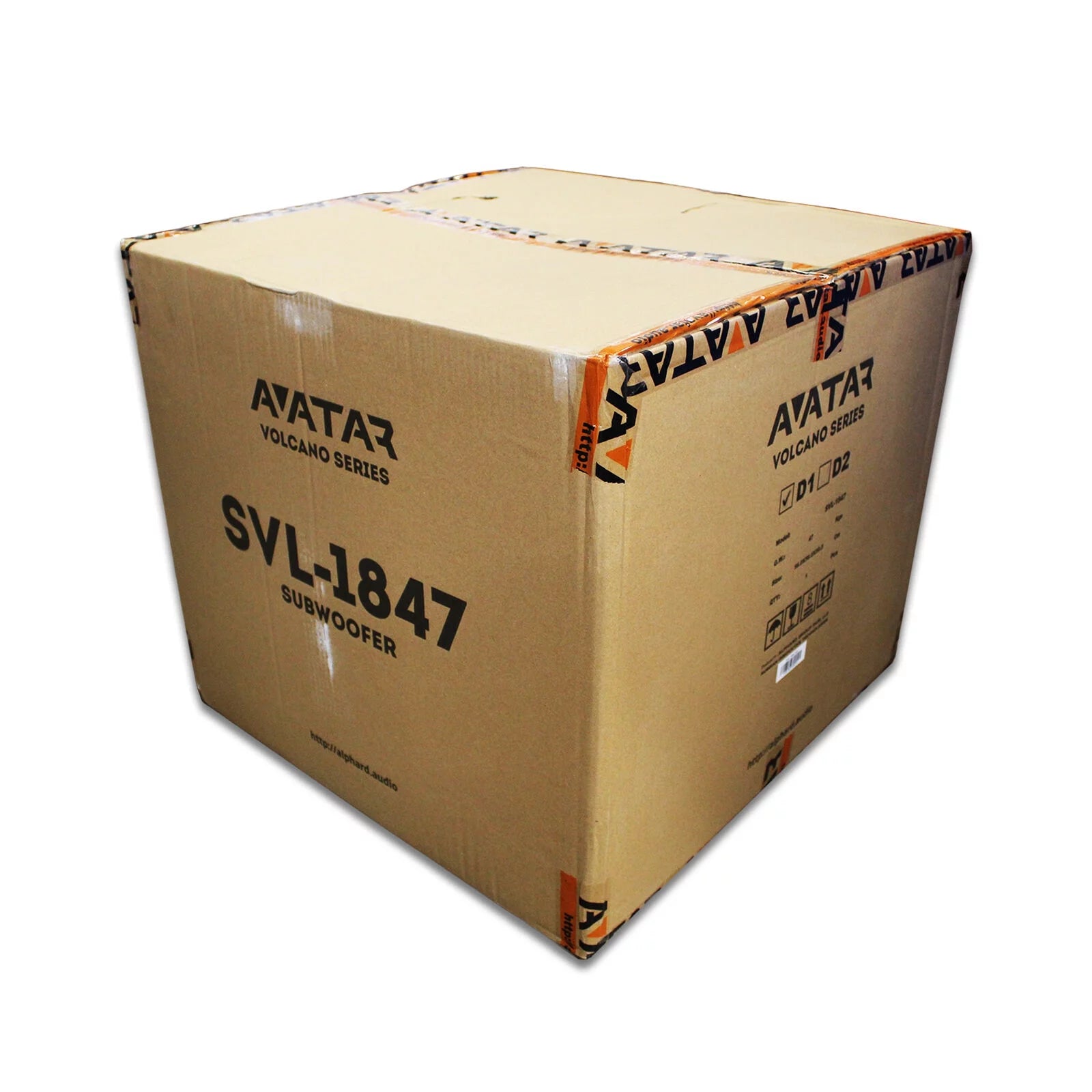 Avatar Car Audio Orange 18" 1-Ohm 7600W Peak Subwoofer SVL-1847-D1 R238