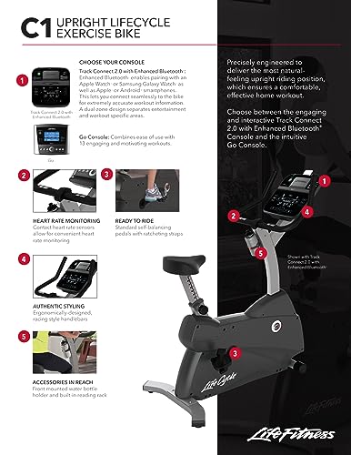 Life Fitness Upright Lifecycle Exercise Bike P989299