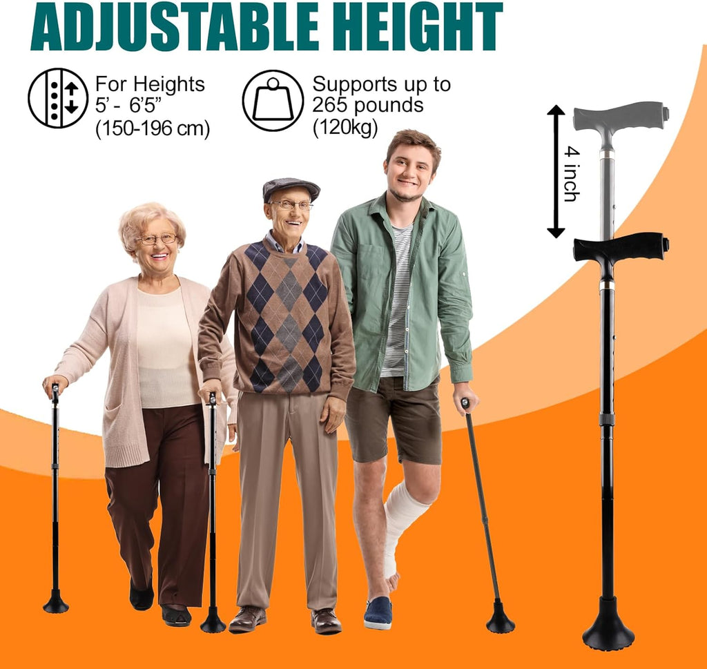 Foldable Walking Cane with Light for Men and Women C16950