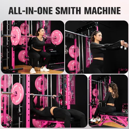 RitFit M1 & M1 Pro Smith Machine with Cable Crossover System for Home Gym Y659852