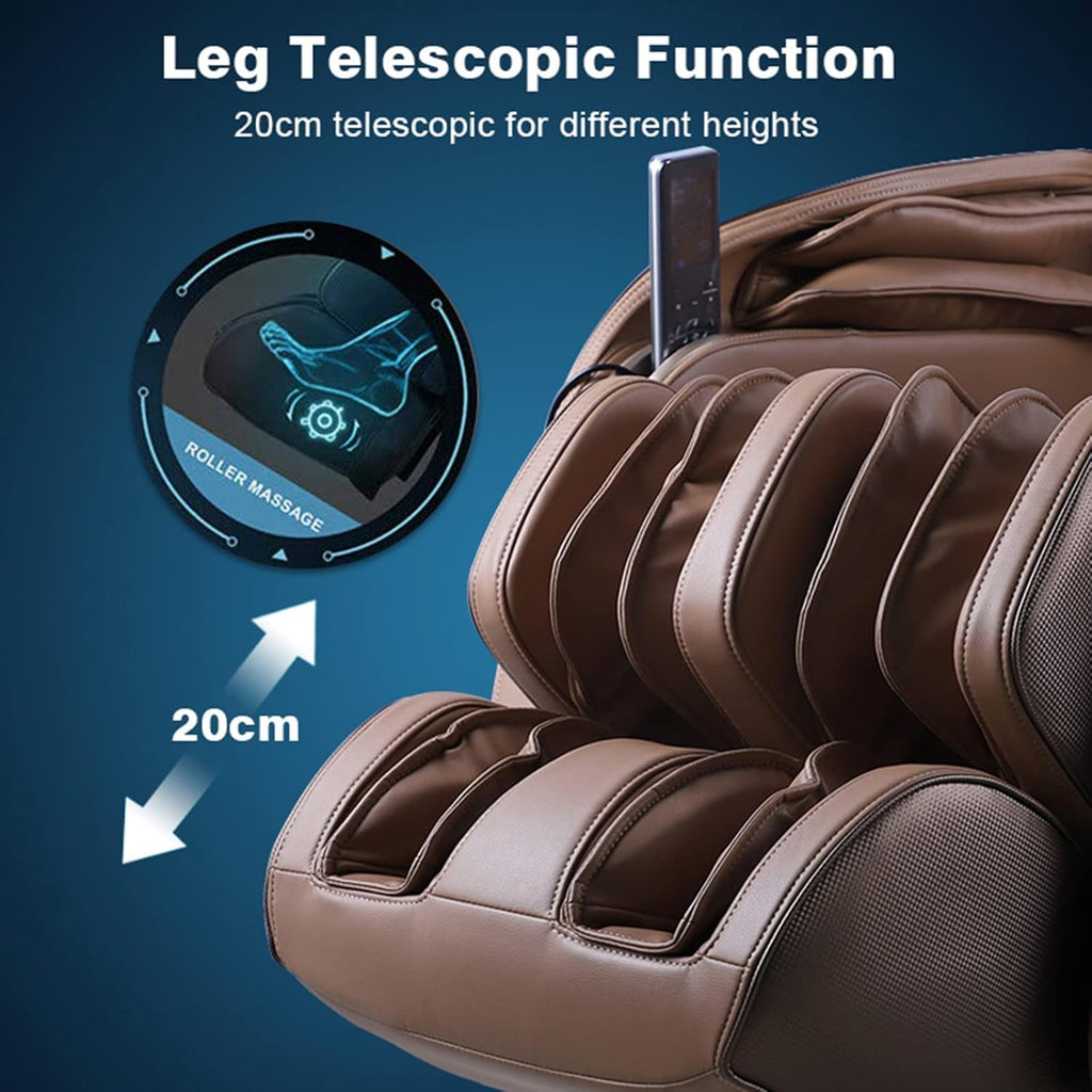 Luxury Leisure 4D Massage Chair Full Body SL Track Zero Gravity Shiatsu Recliner T7141