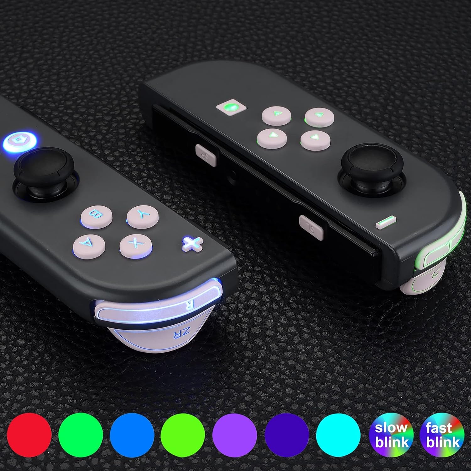 eXtremeRate 7 Colors 9 Modes LED Kit for Nintendo Switch Joy-Con Controller G95769
