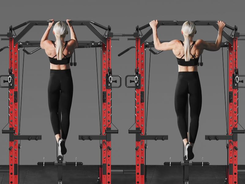 Mikolo Power Cage with Cable Crossover and LAT Pull Down System, 1500LBS I14340