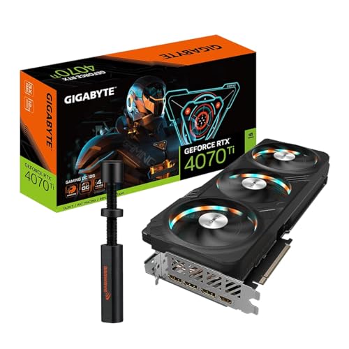 Gigabyte GeForce RTX 4070 Ti GAMING OC 12GB GDDR6X 192-bit Graphics Card w/Graphics Card Support Bracket - Silver