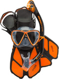 Cressi Bonete Pro Dry Set, Black/Orange, S/M