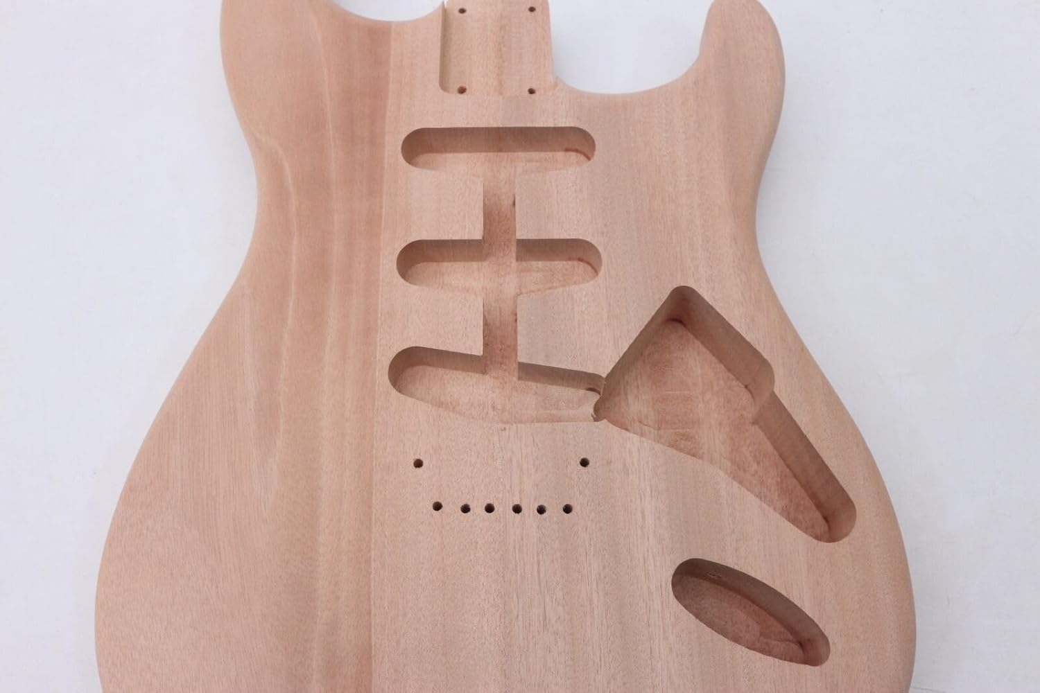 Mahogany Unfinished SSS Electric Guitar Body Blank R3338