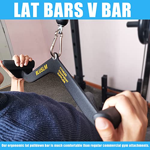 LAT Pull Down Bar for Cable Machine, Tricep Strength Training Handle M7875