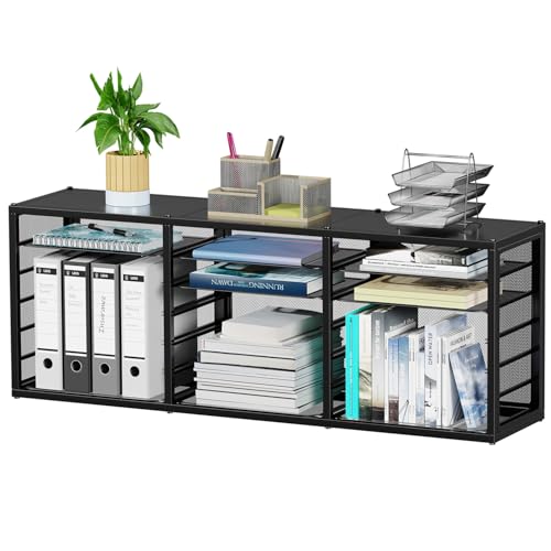 Simple Trending 14 Tier Rolling File Cart with Sliding Trays, Black C4528