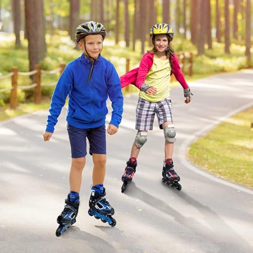 MammyGol Adjustable Kids Inline Skates with Light Up Wheels B35822